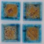Burlington blue coasters